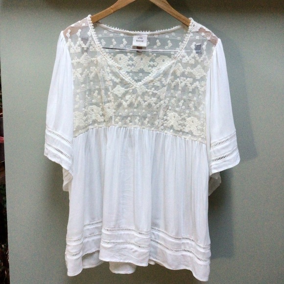 Knox Rose Bohemian Peasant Bell 3/4 Sleeves Tunic Top - Picture 7 of 10